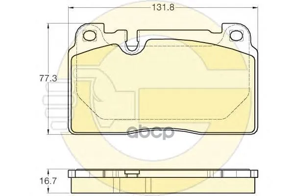 Колодки Тормозные Audi A6 Allroad 12-/A7 14-/Q5 12- Передние Girling 6119743 Girling арт. 6119743