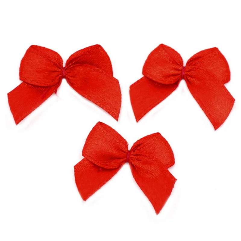 Красная атласная лента лук 25x20 MM-1 группы 200