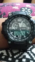 SKMEI-reloj Digital de cuarzo para hombre y mujer, pulsera deportiva militar de 3 TIEMPOS, resistente al agua, 1436