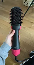 Secador de pelo 2 en 1 de un paso, voluminizador, cepillo de aire caliente, Alisador, rizador, cepillo para usar con secador de cabello