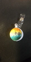 Mini insignia retráctil de pintura al óleo, cordones de enfermera a la moda, soporte para insignia de Tarjeta De Nombre de identificación, Clip para estudiante y médico