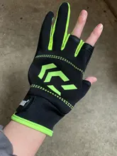 Guantes de pesca antideslizantes para hombre, protectores de manos para pesca, para deportes al aire libre, con corte de tres dedos