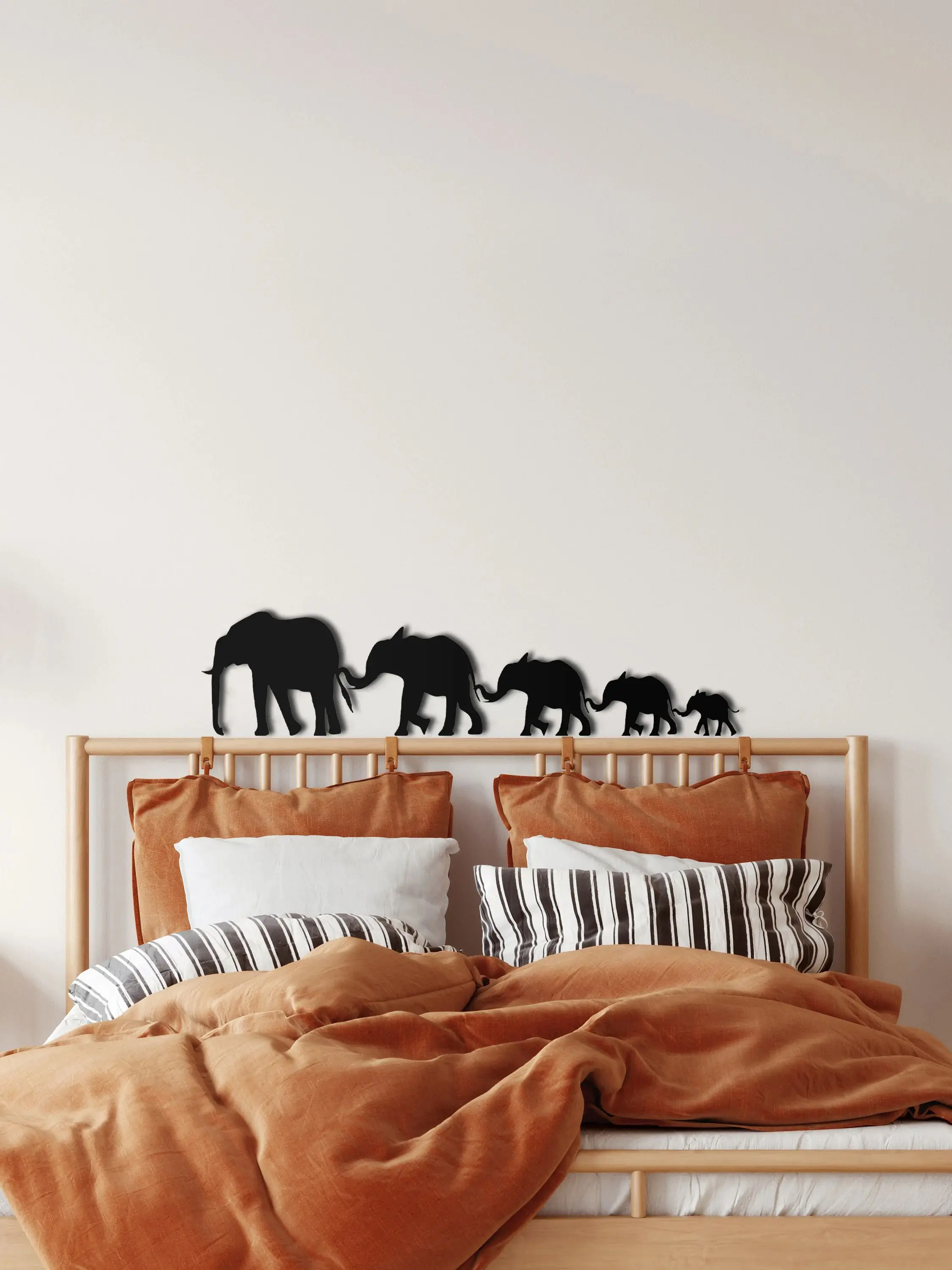 

Metal Elephant Wall Art Big Elephant Family Wall Silhouette Metal Wall Decor Home Decoration Bedroom Decor Metal Decor Sculpture