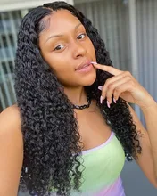 Wigirl-Peluca de encaje de 13x4 para mujeres negras, pelo largo brasileño con ondas profundas, 26, 28 y 30 pulgadas