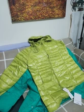 NewBang-Chaqueta de plumón largo con capucha para mujer, chaqueta ultraligera de invierno, abrigos de talla grande, 7XL, 8XL