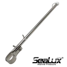 Sealux Removable Flag Pole Marine Grade 304 Stainless Steel Flag Staff for Boat Yacht Camper RV sealux marine grade stainless steel 304 table bracket set removable multiple usage for house boat marine accessories hardware