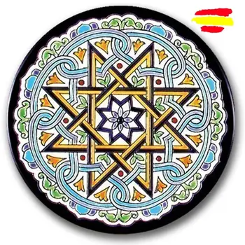

Ceramic plate 17cm./6.7 inch - ceramics glazed up handmade - Made in Spain - Spanish Crafts - Sevilla - MIJASCERAMIC -