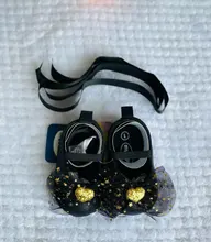 La princesa encantadora niño zapatos para bebé, niña y niño cuna zapatos 4 estilo lazo con lentejuelas Floral deslizamiento en cinturón de encaje zapatos de bebé 0-18M