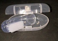 1pc Rubber Pet Finger Toothbrush Dog Toys Environmental Protection Silicone Glove 