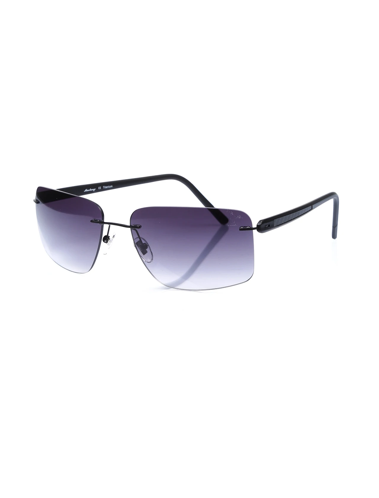 

Men's sunglasses mu 1664 01 facet black organic rectangle rectangular 61-17-135 mustang