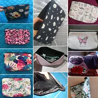 Heat Transfer Makeup Bag Lovely Alpaca Print Cosmetic Bag Small Toiletry Bag for Ladies and Girls Gifts High Quality Pencil Case 5