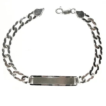 

Silver Slave Law 925m 20.5cm. Solid link clasp [2043]