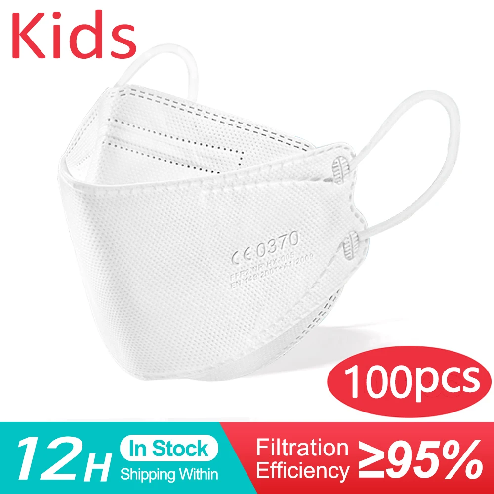 Lot de masques enfants jetables en couleurs assorties, protection respiratoire certifiée.