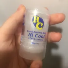 Desodorante de cristal de 60g para hombres y mujeres, palo de alumbre, eliminador de olor de axila corporal, antitranspirante, palo desodorante indefinido