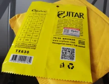 Orphee-cuerdas de guitarra acústica TX630 011-052, núcleo Hexagonal + 8% níquel, bronce brillante, accesorios para guitarra Extra ligeros