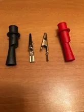 1 Pair Alligator Crocodile Test Clip Clamp For Multimeter Tester Probe New