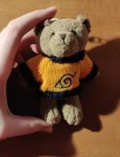 Lindo Animal de dibujos animados juguete llavero de peluche mochila llavero Jersey creativo oso extremidades Moveable suéter oso de peluche juguete para niñas