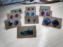 DIY espejo joyería cristal molde de resina epoxy amor geometría Luna variedad piedra preciosa colgante molde