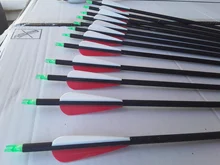 Flechas de carbono para tiro con arco y columna vertebral, 500 ID, 6,2mm, flechas de tiro para caza, arco recurvo/compuesto