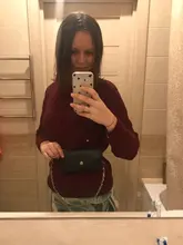 Mochila de moda para cintura para mujer, riñonera de PU sencilla, bolso con cinturón de regalo para mujer, bolso con cadena para teléfono, bolso informal para mujer, monedero negro