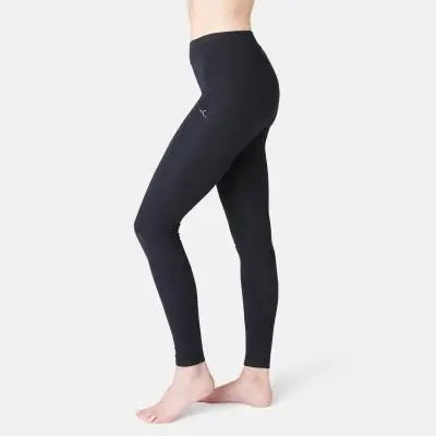 ЛЕГГИНСЫ ЗАУЖЕННЫЕ ЖЕНСКИЕ FIT+ 500 DOMYOS. Decathlon - Цвет: Чёрный