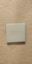 Glass-Switch-Panel Controler Touch-Switch Fire-Line Minitiger Smart Home 3-Gang Single