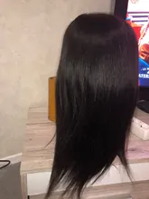 Peluca con diadema recta para mujer Peluca de cabello humano, 180% de densidad, cabello liso malasio, peluca completa hecha a máquina para mujeres negras
