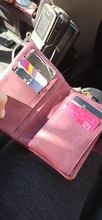 SMOOZA-Cartera de Piel de Mujer, Cartera de Piel de Mujer, billetera mate corta, billetera de Mujer con tres tarjetas plegables, 2020