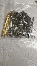 200 unids/bolsa 20 25 30 40 50 60mm Pines de cabeza plana Color dorado/plateado/bronce/rodio para hallazgos de joyería que hacen suministros DIY