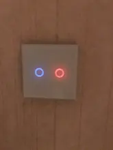 Szaoju-Interruptor táctil con Panel de cristal blanco, Ac110-220v estándar europeo de 1 entrada y 1 vía, para lámpara de pared