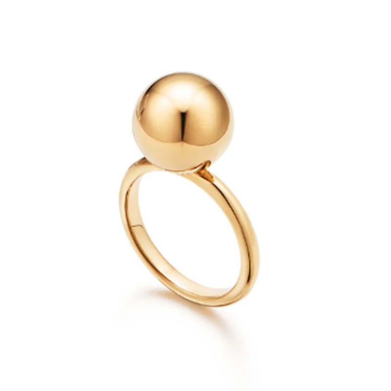 goldcolor ball rings Горячее предложение, обручальные кольца, высокое качество, логотип, Grace Ball, кольцо для женщин, изысканные, модные, очаровательные, твердые, 925 серебряные ювелирные изделия, фурнитура, кольца на палец - Цвет основного камня: goldcolor ball rings