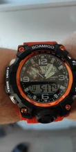 Relojes Deportivos para Hombre Relojes de Pulsera de Goma de Cuarzo para Nadar de Color Naranja, de Marca BOAMIGO, Reloj Impermeable Reloj Masculino