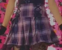 Faldas plisadas Y2K para mujer, faldas plisadas a rayas negras y rosas, Tank Cute Sweet Girls, falda para la escuela a cuadros con cordones, Mini guantes góticos, falda de encaje