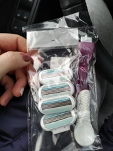 1 de afeitar mango + 4 hojas de afeitar reemplazables mujeres Manual de afeitar peluquería Trimmer Bikini de las axilas de afeitar