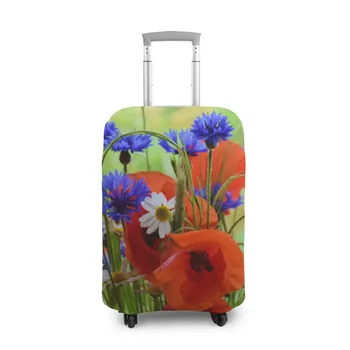 

Case for a suitcase 3D poppies 7