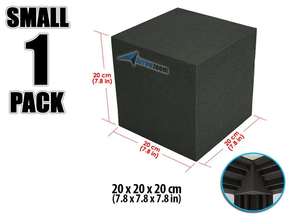 Arrowzoom 7," x 7,8" x 7," мини-угловой кубический пенопласт студийная панель Звукопоглощающая акустическая обработка - Цвет: 1 piece