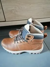 Botas de nieve cálidas de felpa para hombre, Botines de cuero impermeables, zapatos hechos a mano, gran oferta, para invierno