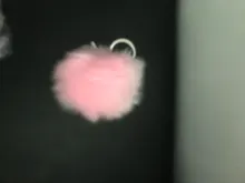 LLavero de piel falsa de 8cm para automóvil, llavero para automóvil con pompón, cadenas de color plateado, pompones, imitación de piel de zorro y conejo, 1 Uds.