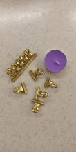 Clips de Metal para documentos, carpeta de papel de oficina de tono dorado, asequible, 22mm, 10 Uds.