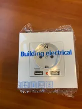 Eu-Power-Socket-Socket Wall-Socket Pc-Panel Usb-Charging-Port Russia SRAN White 