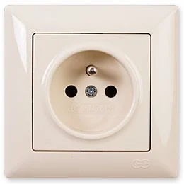 

PnpnElectrıc Gns Visage Ambiance UPS Socket Cream 16A 220V AC Socket with Pin Earth