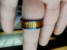 Anillo Digital de acero inoxidable para hombre, anillo inteligente con NFC, para teléfonos Android, con pareja funcional