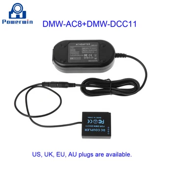 

Powerwin DMW-AC8+DMW-DCC11 AC DSLR Camera Adapter Dummy Coupler Battery for GF6 GF5 GF3 GF3K GX7 S6 S6K GX80 GX85 LX100 ZS110