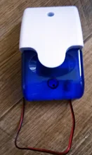 Minisirena estroboscópica de seguridad para el hogar, alarma de sonido con luz roja y azul, con cable y enchufe europeo, 12V, 24V, 220V, 110DB