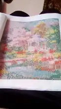 Painting Landscape Embroidery Rhinestone Home-Decor Full-Square-Drill 5d Diy Diamond