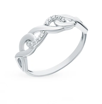 

Silver ring with cubic zirconia sunlight