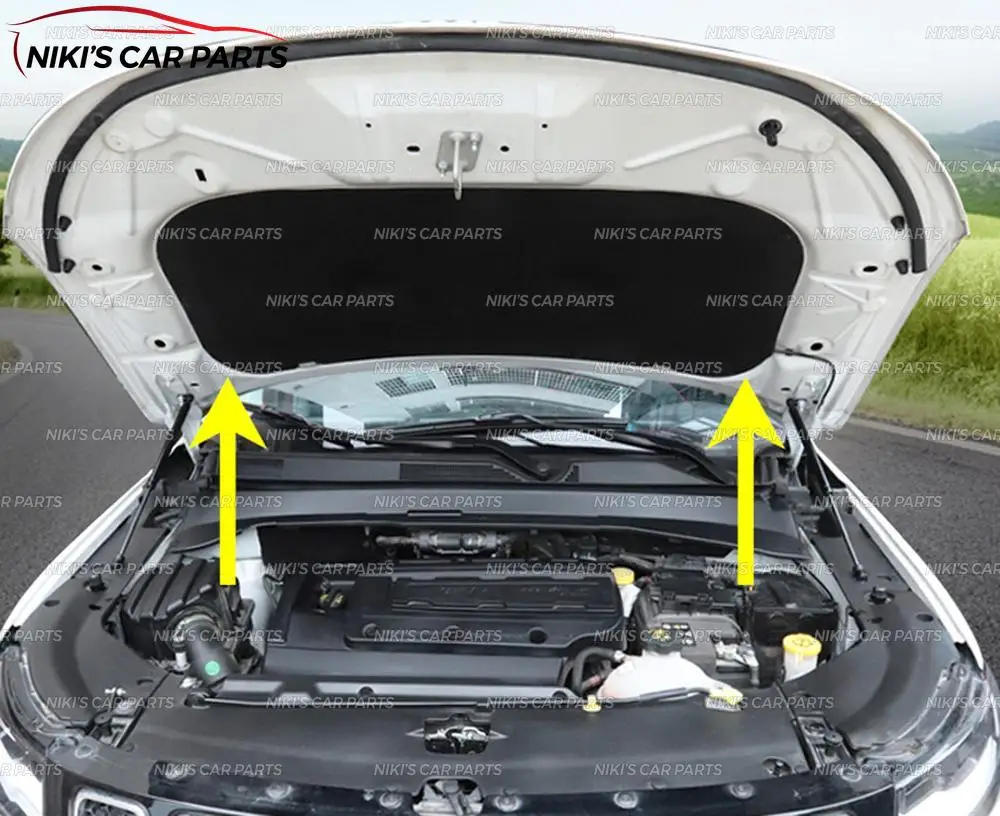 Стойки амортизатора капота для Jeep Compass- нержавеющая сталь молдинг 1 комплект/2 шт украшение автомобиля стиль