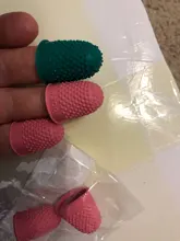 5 unidades/lote de protectores de goma para conteo de cono como dedal, Quilter de costura, punta de dedo, manualidades, costura, accesorios