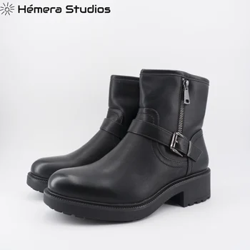 

Booties Women winter boots women Flat Boots with smart casual platform boots available in black and camel Christmas Gift