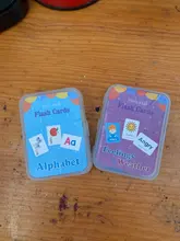 Tarjeta Flash Montessori de 26 letras para niños, juguete educativo de aprendizaje de desarrollo temprano en inglés, regalo para chico con hebilla